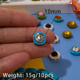20pcs 10MM Enamel Beads Colorful Crystal Bangle Bracelets
