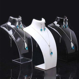 Jewelry Display Model Necklace Mannequin Earring Stand Plastic Jewellry Bust