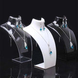 Jewelry Display Model Necklace Mannequin Earring Stand Plastic Jewellry Bust