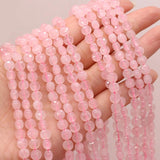 Natural Semi-precious Stone Quartz Amethyst Aventurine Section Beads 6mm
