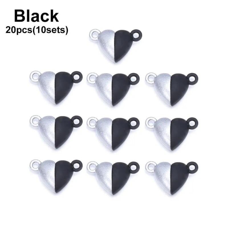 20pcs Magnetic Buckle Couple Bracelet Love Heart Connected Clasps