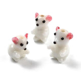 5Pcs Animal Lampwork Glass Beads for DIY Jewelry Making