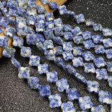 Natural Stone Agates Turquoises Crystal Beads 14x14x6mm