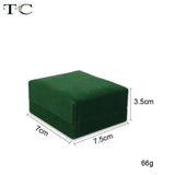 Green Cufflinks Box Jewelry Storage Container