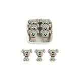 Kovict 10pcs Cartoon Dog Silicone Beads Baby Teether DIY Toy Necklace Pendant