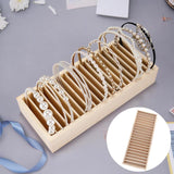 Wooden Headband Storage Box Hair Accessory Organizer