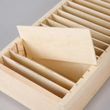 Wooden Headband Storage Box Hair Accessory Organizer