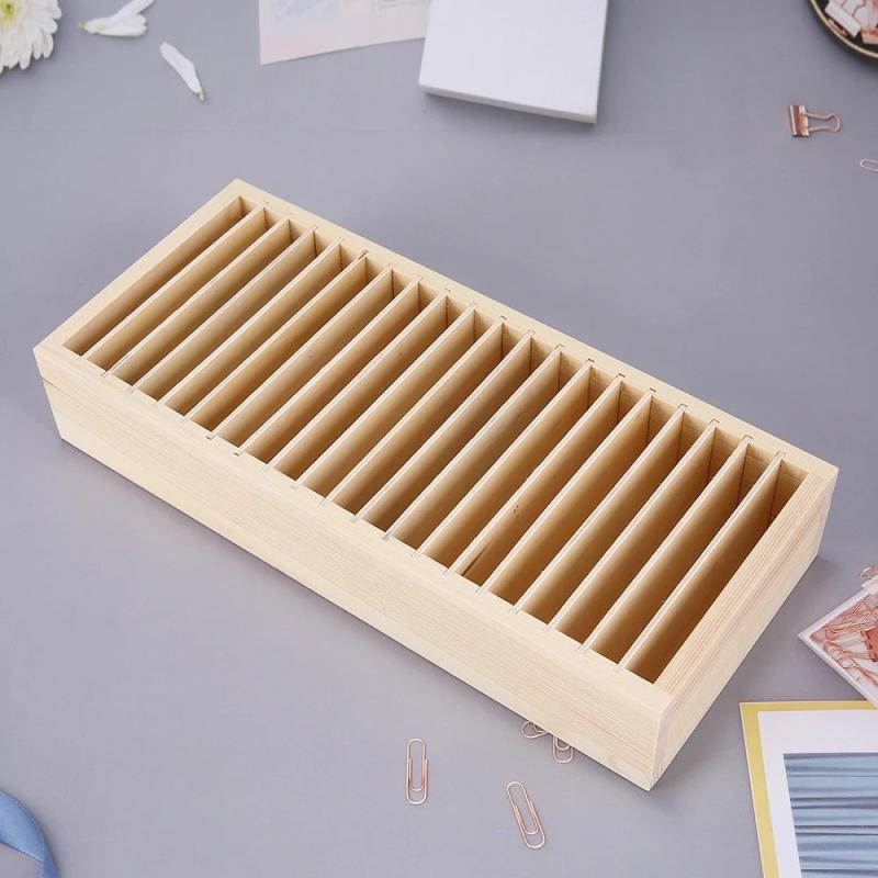 Wooden Headband Storage Box Hair Accessory Organizer