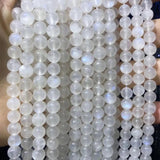 Moonstone Natural Stone Beads 4-8mm Round - DIY Necklace Bracelet Making