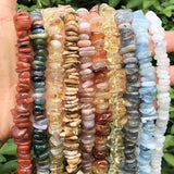 Natural Labradorite Tourmaline Agate Quartz Crystal Stone Bead for DIY Bracelet