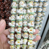 5pcs Colorful Small Angel Shape Ceramic Beads DIY Jewelry Accessories
