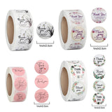 500pcs 1 inch Thank You Stickers Adhesive Sticker Envelope Sealing Labels