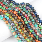 8mm Sea Sediment Jaspers Turquoises Stone Beads DIY Bracelets
