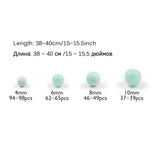 Peru Amazonite Round Loose Stone Beads 15'' 4/6/8/10mm