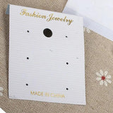50pc Hanging Dangle Earring Cards Stud Ear Hooks Packing Cards