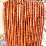 Agates Tiger Eye Jewelry Making Flat 2*4mm Colorful Loose Beads