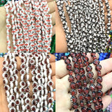 8mm Glass Beads Stripe Lampwork For Jewelry Making Bracelet DIY