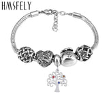 316L Stainless Steel Tree of Life Pendant for DIY Bracelet Necklace