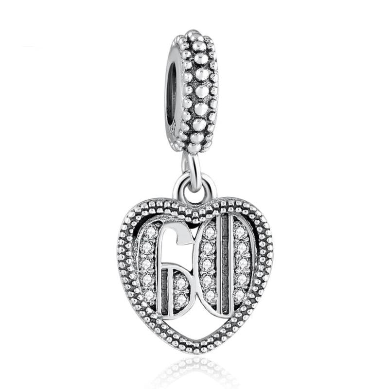 21 Years Of Love Pendant Dangle Charm for Bracelet Bangle DIY Jewelry