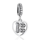 21 Years Of Love Pendant Dangle Charm for Bracelet Bangle DIY Jewelry