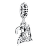 21 Years Of Love Pendant Dangle Charm for Bracelet Bangle DIY Jewelry