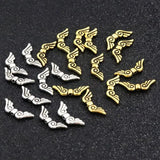 50pcs Mixed Wings Metal Spacers Beads For Jewelry Finding DIY Accessories