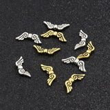 50pcs Mixed Wings Metal Spacers Beads For Jewelry Finding DIY Accessories