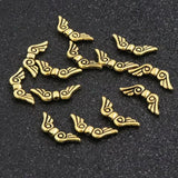 50pcs Mixed Wings Metal Spacers Beads For Jewelry Finding DIY Accessories