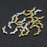 50pcs Mixed Wings Metal Spacers Beads For Jewelry Finding DIY Accessories