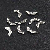50pcs Mixed Wings Metal Spacers Beads For Jewelry Finding DIY Accessories