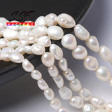 Natural Freshwater Pearls Vertical Perforated Beads 3mm - 13mm
