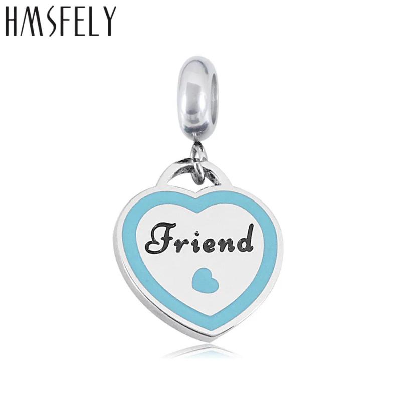 316L Stainless Steel Heart Pendant DIY Bracelet Necklace Accessory