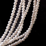 90pcs Oval Freshwater Pearl Beads Loose Beads for DIY Necklace