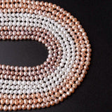 90pcs Oval Freshwater Pearl Beads Loose Beads for DIY Necklace