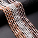90pcs Oval Freshwater Pearl Beads Loose Beads for DIY Necklace