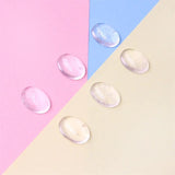 5pcs Clear Quartz Cabochons Oval 4x6-13x18mm Jewelry Material
