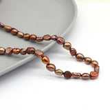 Brown Freshwater Pearl Loose Beads for Jewelry Making DIY Necklace Bracelet