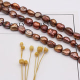 Brown Freshwater Pearl Loose Beads for Jewelry Making DIY Necklace Bracelet