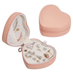 Heart Shape Jewellery Box Travel Organizer
