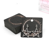 50pcs Wedding Jewelry Earring Display Cards 4.5x5.8cm Ear Studs Clip Card