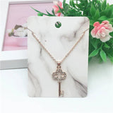 50Pcs 8x6cm Paper Pendant/Necklace Cards Jewelry Displays Card