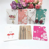 50Pcs 8x6cm Paper Pendant/Necklace Cards Jewelry Displays Card