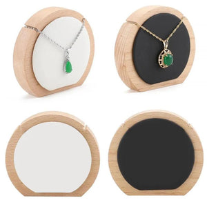 Wooden Necklace Rack Pendant Showcase Organizer