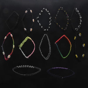 12PCS Gothic Henna Tattoo Stretch Necklace Set
