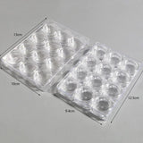 12 Plastic Storage Container Box Transparent Organizer Seeds Beads Storage Tray
