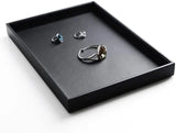 Leather Jewelry Display Tray Perfume Accessories Organizer