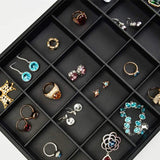 Leather Jewelry Display Tray Perfume Accessories Organizer