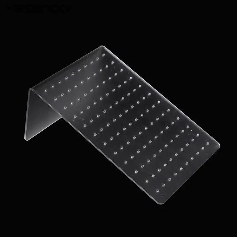 120 Holes Frosted Jewelry Display Stand Organizer Shelf