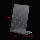 120 Holes Frosted Jewelry Display Stand Organizer Shelf