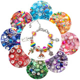 Alloy Mix Rhinestone Large Hole Bead Jewelry Making DIY Bracelet Bangle Charm